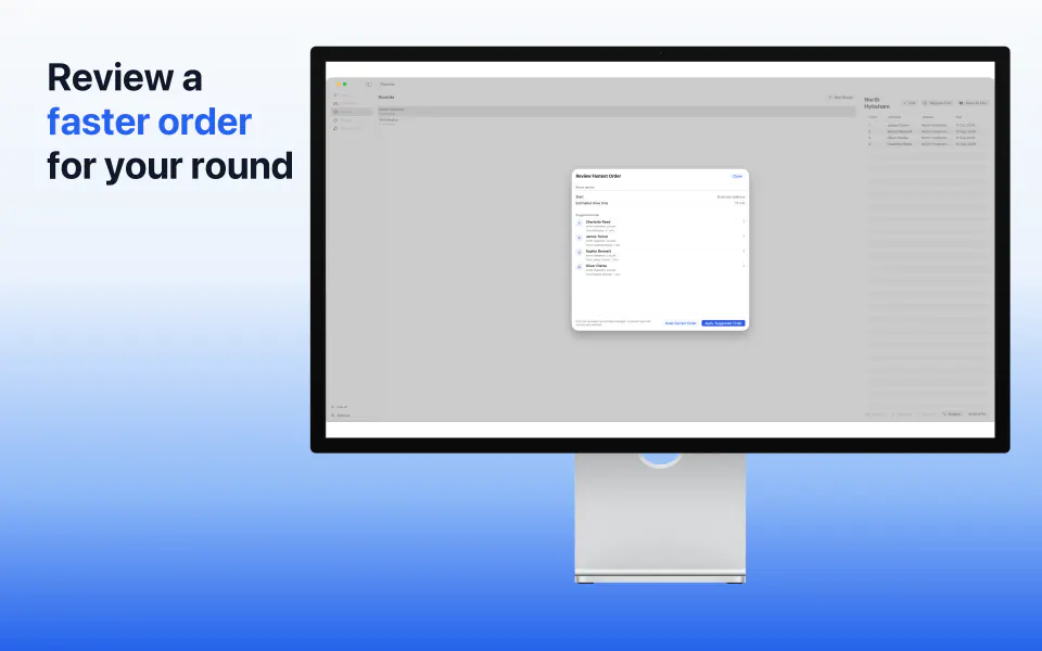 Pane Planner for Mac route suggestion shown inside an official Studio Display bezel